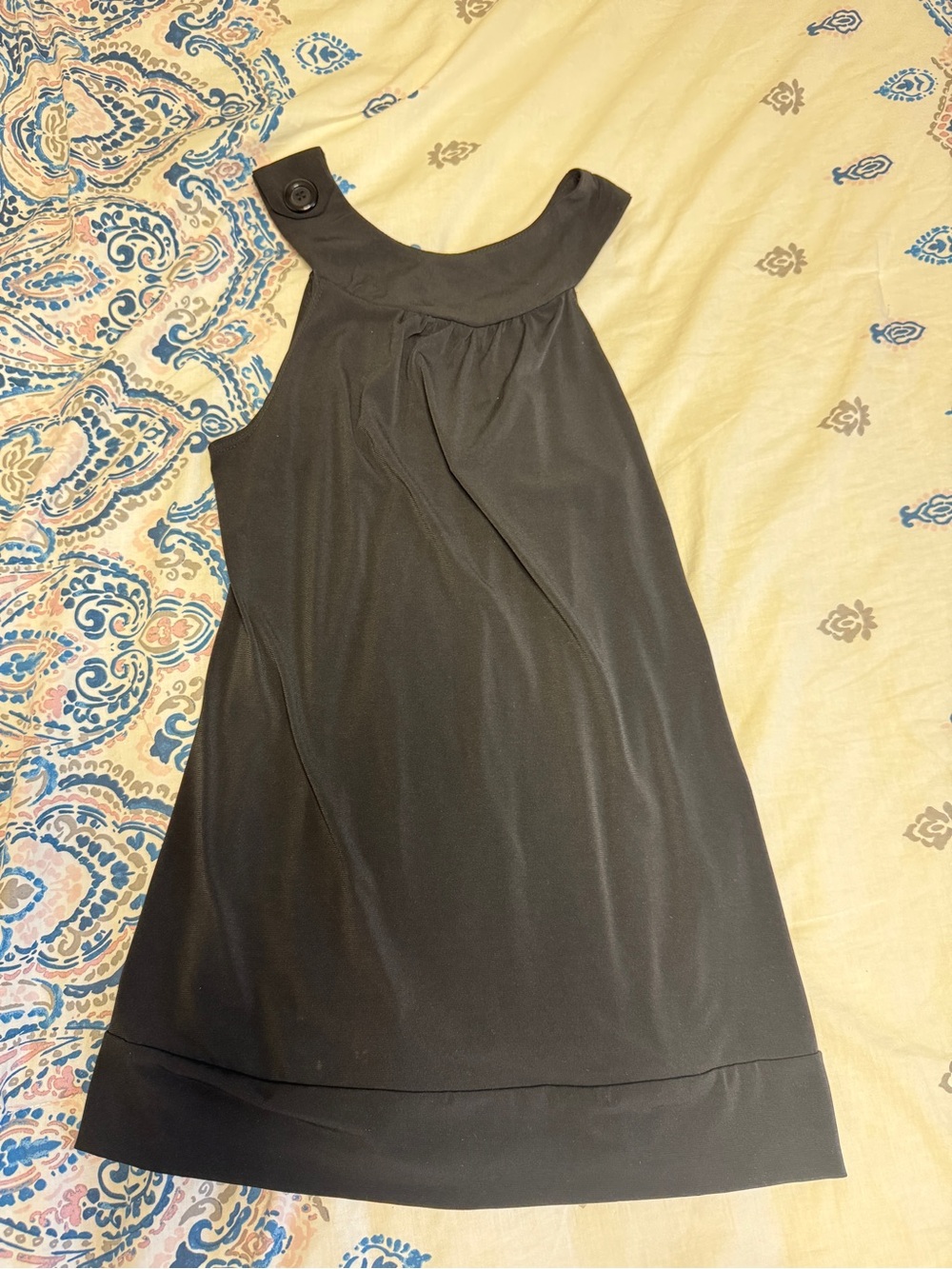 Halter Tunic with Button Shoulder